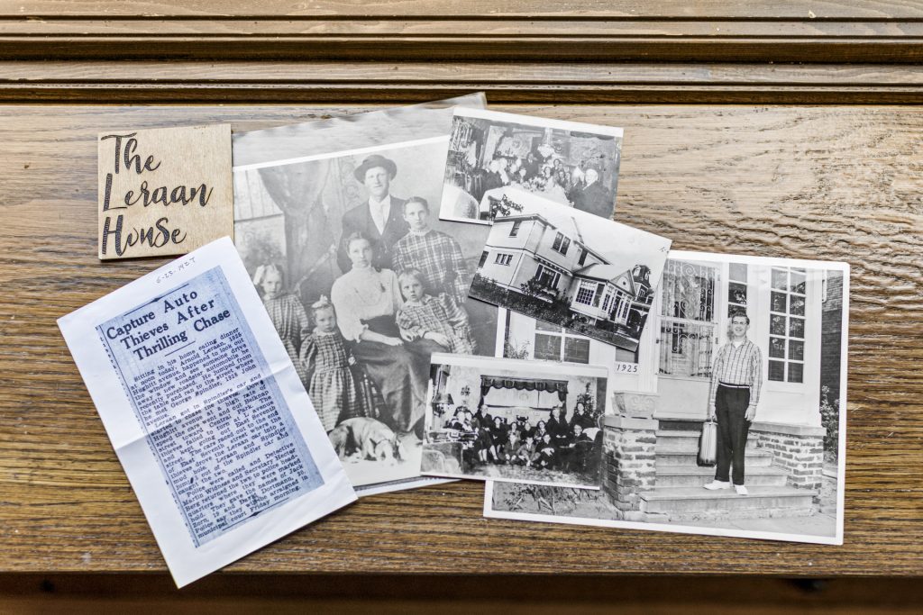 A century of Leraan House history, photos and news clippings.