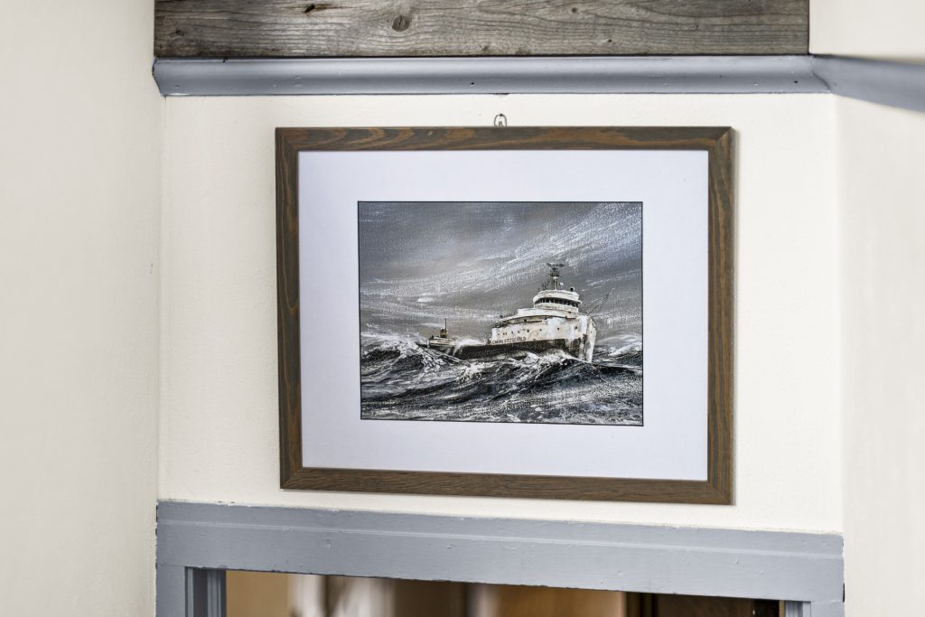 Lake Superior artwork sets the mood on the third floor.