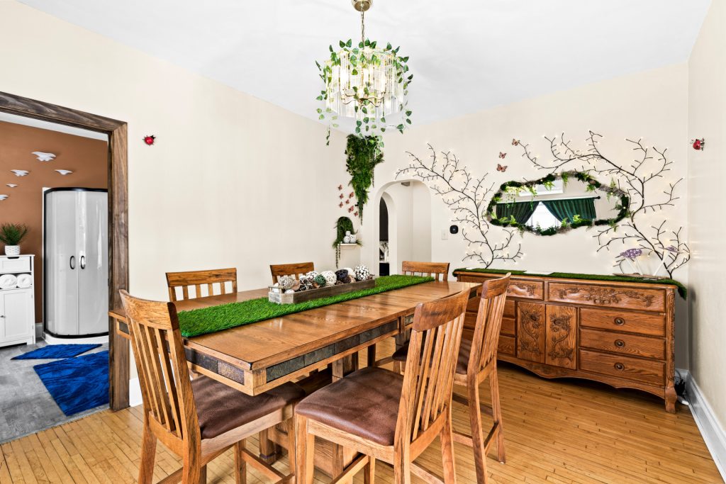 Plenty of space for 6 in our large dining room.