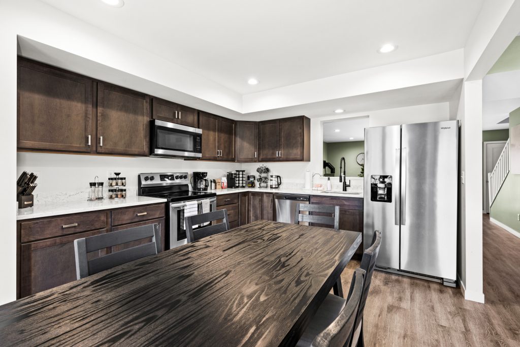 The kind of kitchen that makes staying in feel like going out.