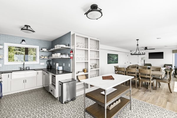 Sleek countertops and stainless finishes bring both function and style to your morning routine.