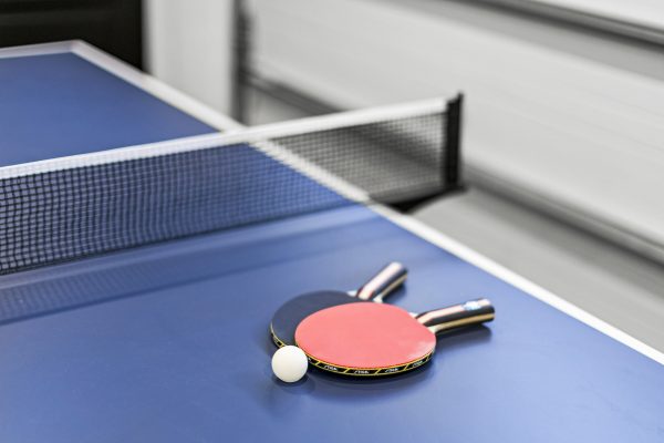 Challenge the family to ping pong, complete with paddles and ready to play setup.