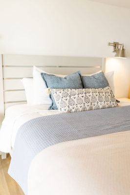 Wake up to stunning lake views from both bedrooms.